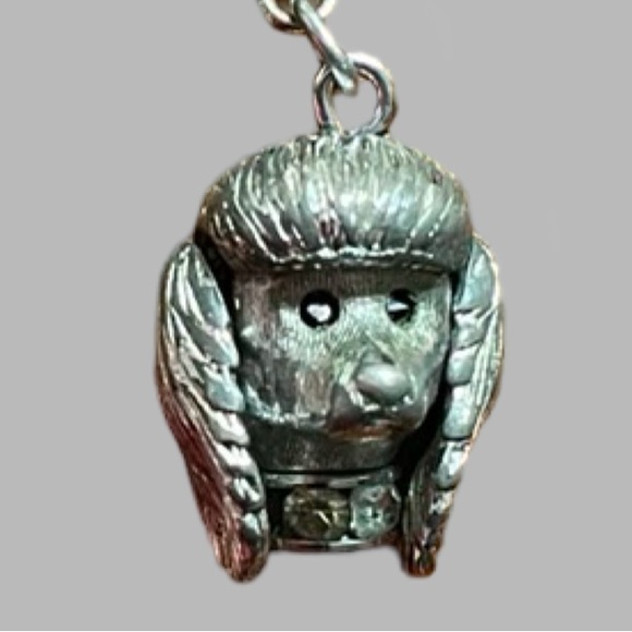 Vintage Monet Bracelet Rare with Charms Silver Tone Signed - Picture 4 of 14